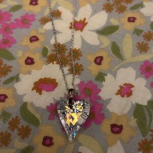 Swaroski heart pendant necklace